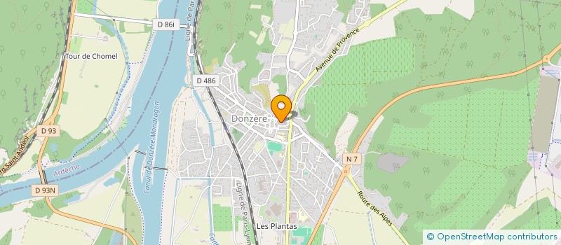 localisation de l'entreprise MADAME NAHOEL MESSAOUD  DONZERE