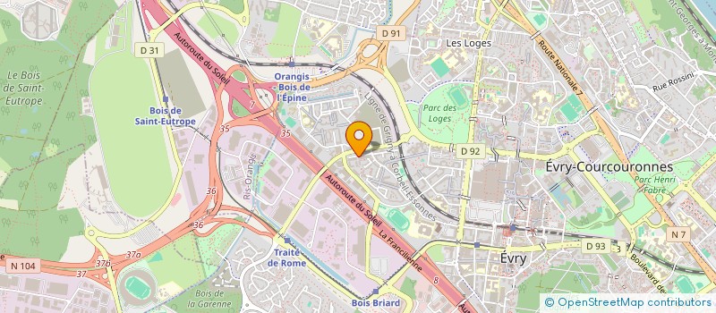 localisation de l'entreprise MADAME NAHOMIE LUTONADIO MBAKI  EVRY-COURCOURONNES