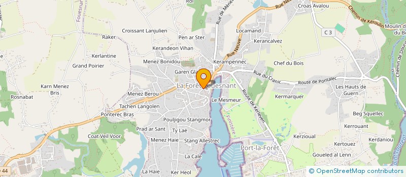 localisation de l'entreprise MADAME NAIARA GARCIA CHEVILLOTTE  LA FORET-FOUESNANT