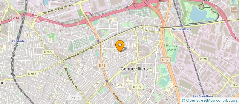 localisation de l'entreprise MADAME NAICHA KHALIF à GENNEVILLIERS