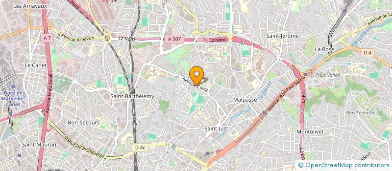 localisation de l'entreprise MADAME NAIMA ABAD  MARSEILLE