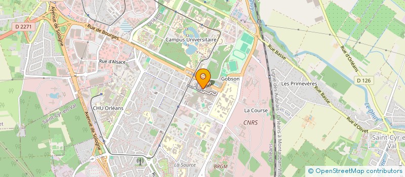 localisation de l'entreprise MADAME NAIMA AHIDAR EL HADDOUCHI  ORLEANS