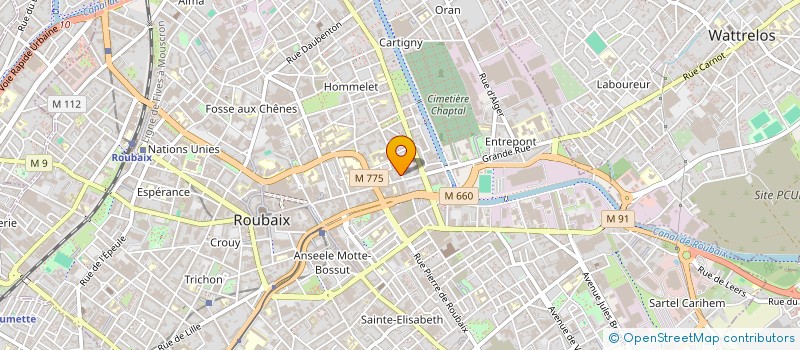 localisation de l'entreprise MADAME NAIMA AHMED-BEY  ROUBAIX