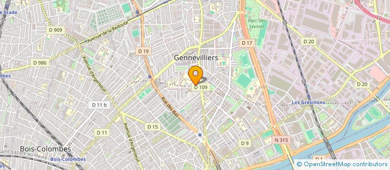 localisation de l'entreprise MADAME NAIMA ARRAZKI  GENNEVILLIERS