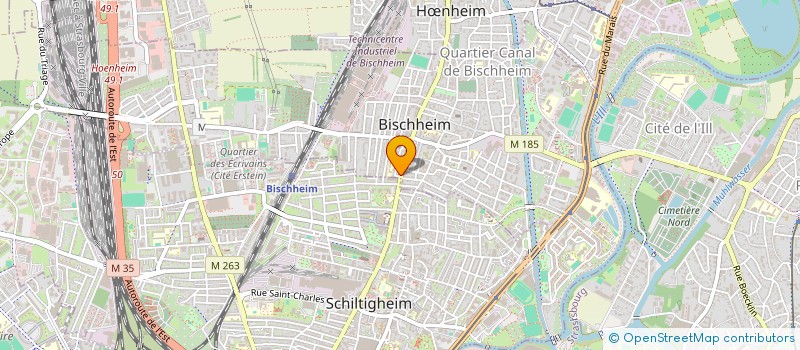 localisation de l'entreprise MADAME NAIMA BOUCHENTOUF  BISCHHEIM