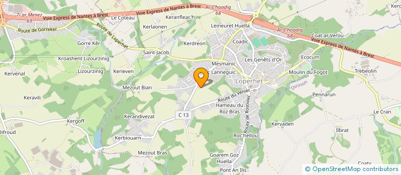 localisation de l'entreprise MADAME NAIMA BOUDAOUD  LOPERHET