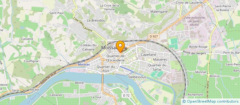 localisation de l'entreprise MADAME NAIMA BOUDARRA  MOISSAC