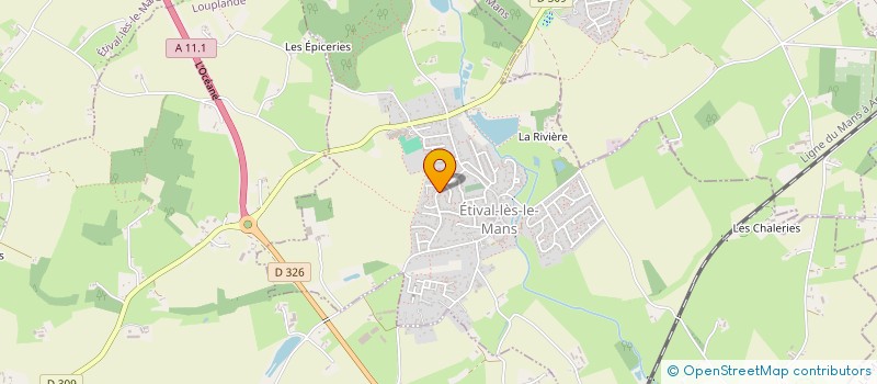 localisation de l'entreprise MADAME NAIMA BOULGROUNE  ETIVAL-LES-LE-MANS