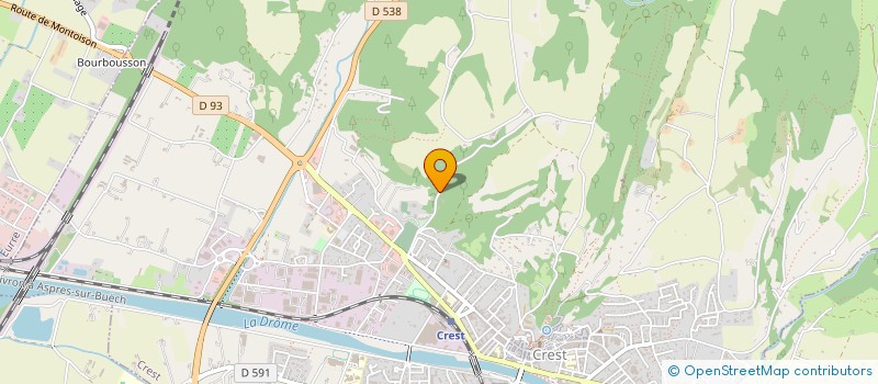 localisation de l'entreprise MADAME NAIMA BOUNOU  CREST