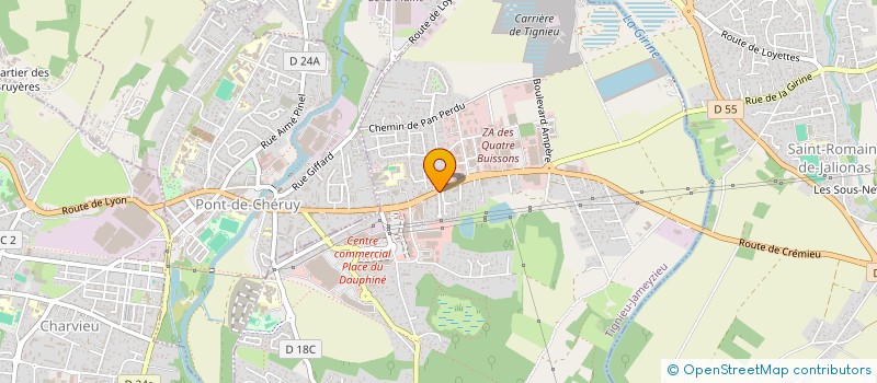 localisation de l'entreprise MADAME NAIMA BOUSSADIA  TIGNIEU-JAMEYZIEU