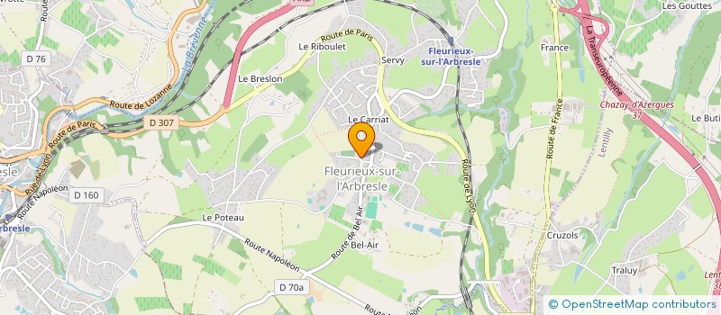 localisation de l'entreprise MADAME NAIMA BRAHMI  L'ARBRESLE