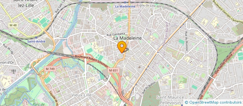 localisation de l'entreprise MADAME NAIMA CHAIB à LA MADELEINE