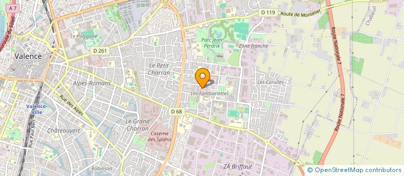 localisation de l'entreprise MADAME NAIMA CHOHBANE à VALENCE