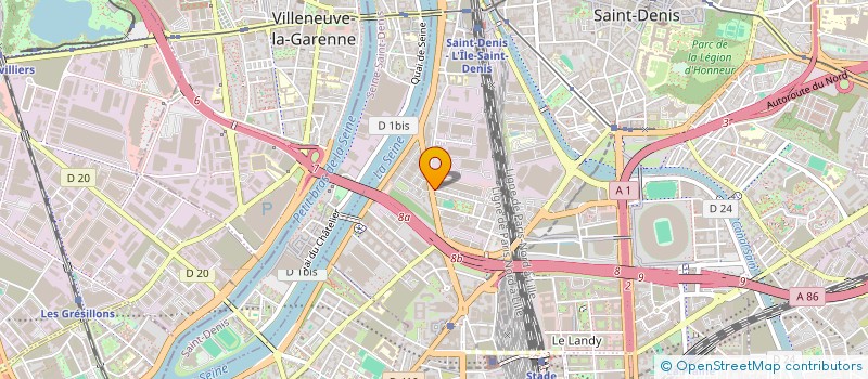 localisation de l'entreprise MADAME NAIMA EL AOUNI  SAINT-DENIS