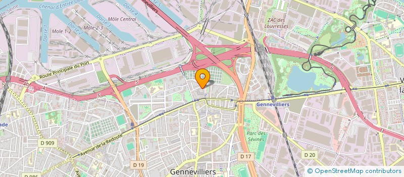 localisation de l'entreprise MADAME NAIMA EL OUARGHANI à GENNEVILLIERS