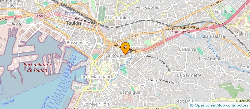 localisation de l'entreprise MADAME NAIMA GADHGADHI  TOULON