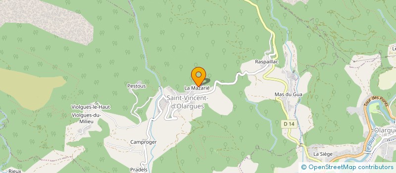 localisation de l'entreprise MADAME NAIMA GARDEAU à SAINT-VINCENT-D OLARGUES