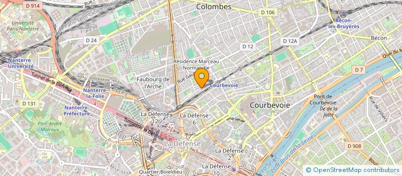 localisation de l'entreprise MADAME NAIMA HALILI à COURBEVOIE
