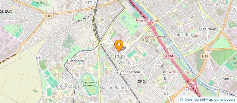 localisation de l'entreprise MADAME NAIMA HAMDAOUI  REIMS