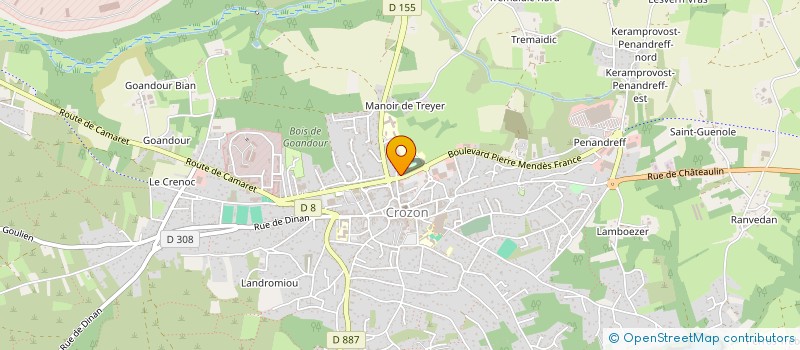 localisation de l'entreprise MADAME NAIMA HAMRANI  CROZON