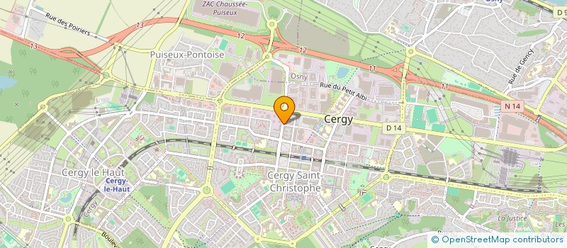 localisation de l'entreprise MADAME NAIMA INIMOD à CERGY