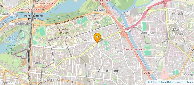 localisation de l'entreprise MADAME NAIMA ISRI  VILLEURBANNE