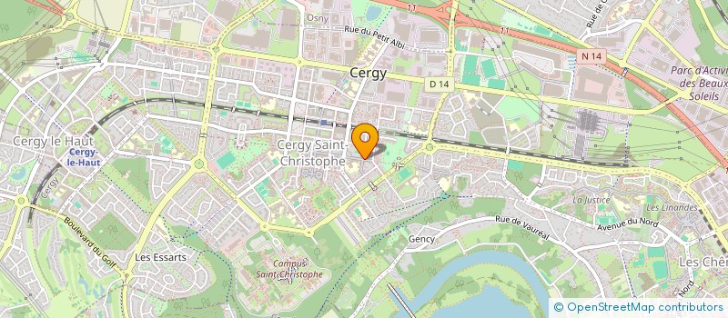 localisation de l'entreprise MADAME NAIMA JEDDI  CERGY