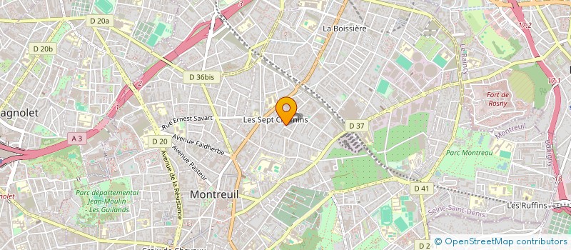localisation de l'entreprise MADAME NAIMA KARJ à MONTREUIL