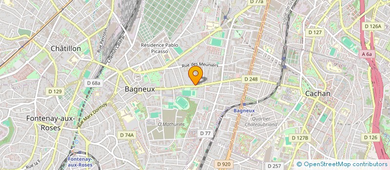 localisation de l'entreprise MADAME NAIMA KHERCHOUCH à BAGNEUX