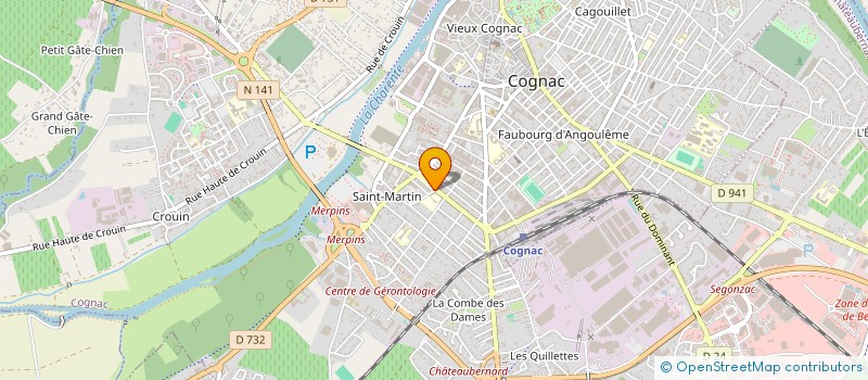 localisation de l'entreprise MADAME NAIMA MARILLAT à COGNAC