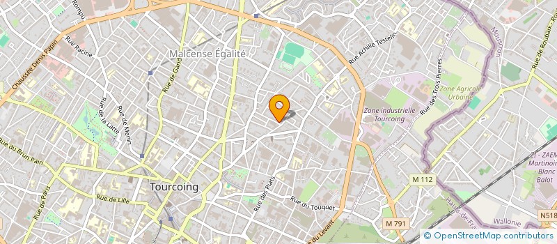 localisation de l'entreprise MADAME NAIMA MERRIR  TOURCOING