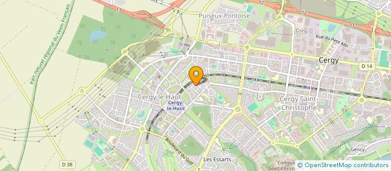 localisation de l'entreprise MADAME NAIMA OUBIHI  CERGY