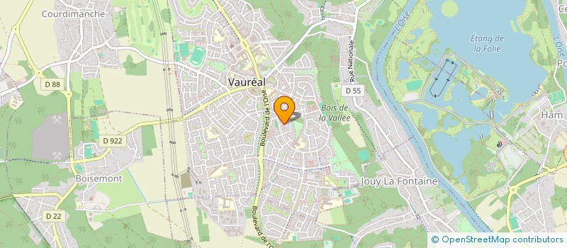 localisation de l'entreprise MADAME NAIMA OURLIS  VAUREAL