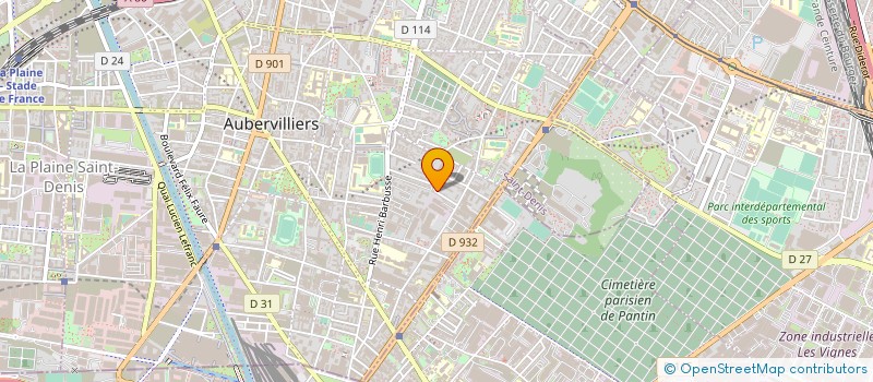 localisation de l'entreprise MADAME NAIMA SAIBI  AUBERVILLIERS