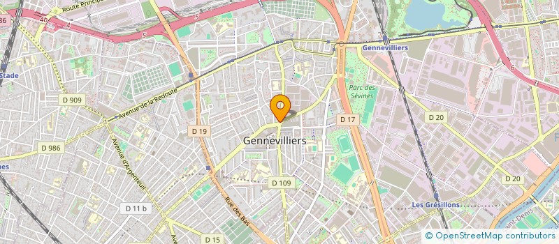 localisation de l'entreprise MADAME NAIMA TAIB  GENNEVILLIERS