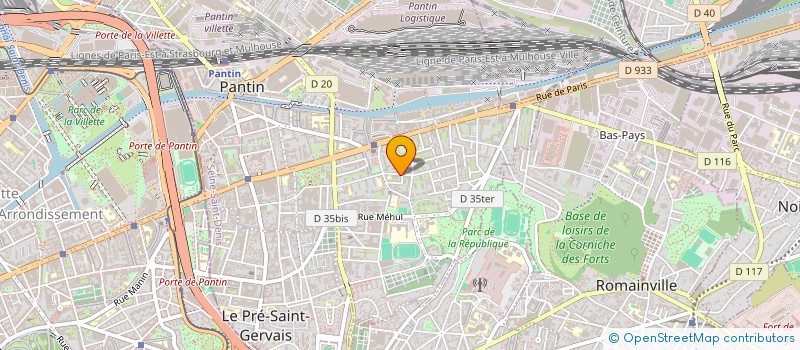 localisation de l'entreprise MADAME NAIMA TCHALABI  PANTIN