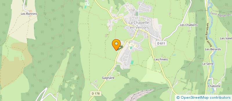 localisation de l'entreprise MADAME NAIS CLARY  LA CHAPELLE-EN-VERCORS