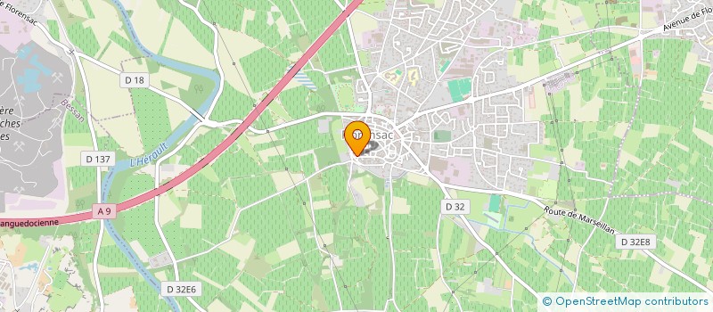 localisation de l'entreprise MADAME NAIS JOBERT  FLORENSAC