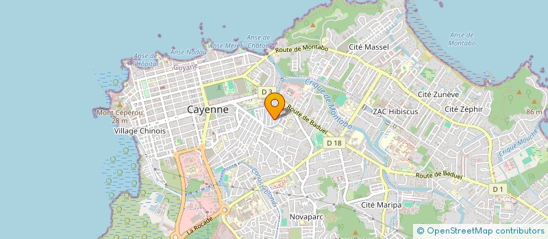 localisation de l'entreprise MADAME NAITILE SINLUCE  CAYENNE