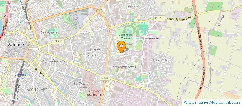 localisation de l'entreprise MADAME NAJADE CANEVY à VALENCE