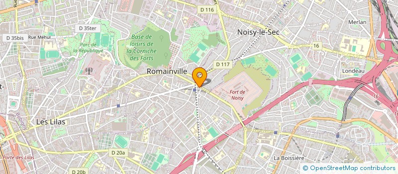 localisation de l'entreprise MADAME NAJAT BASRIRE  ROMAINVILLE