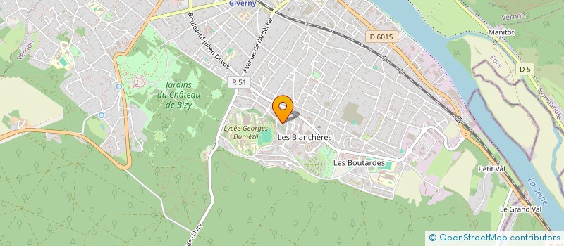 localisation de l'entreprise MADAME NAJAT BELQASIM  VERNON