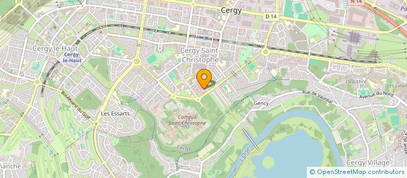 localisation de l'entreprise MADAME NAJAT BOULAHCEN  CERGY