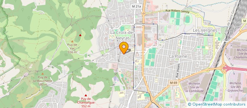 localisation de l'entreprise MADAME NAJAT EL KHTABI  CLERMONT-FERRAND