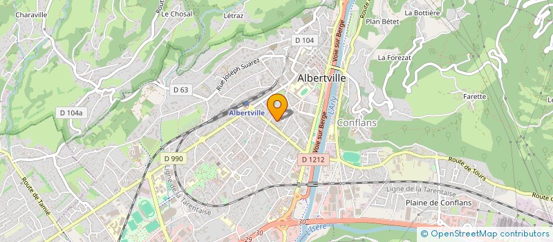 localisation de l'entreprise MADAME NAJAT HAFDI  ALBERTVILLE