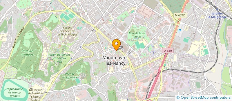 localisation de l'entreprise MADAME NAJAT HALLOUTI  VANDUVRE-LES-NANCY