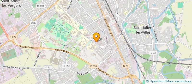 localisation de l'entreprise MADAME NAJAT HAMDANI  TROYES