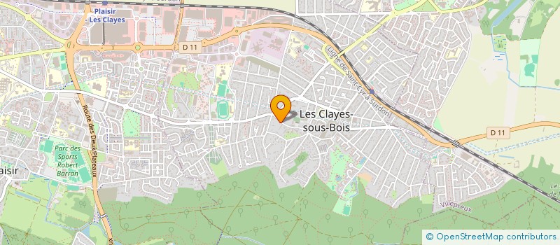 localisation de l'entreprise MADAME NAJAT HOUNCHOU à LES CLAYES-SOUS-BOIS