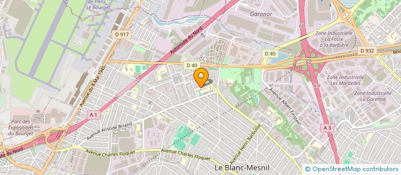 localisation de l'entreprise MADAME NAJAT SBAI à LE BLANC-MESNIL