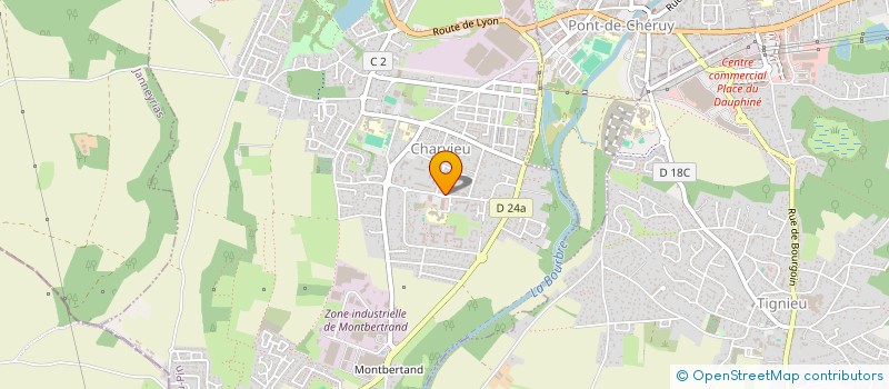 localisation de l'entreprise MADAME NAJATE BAYA à CHARVIEU-CHAVAGNEUX